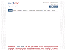 Tablet Screenshot of meritplan.rs
